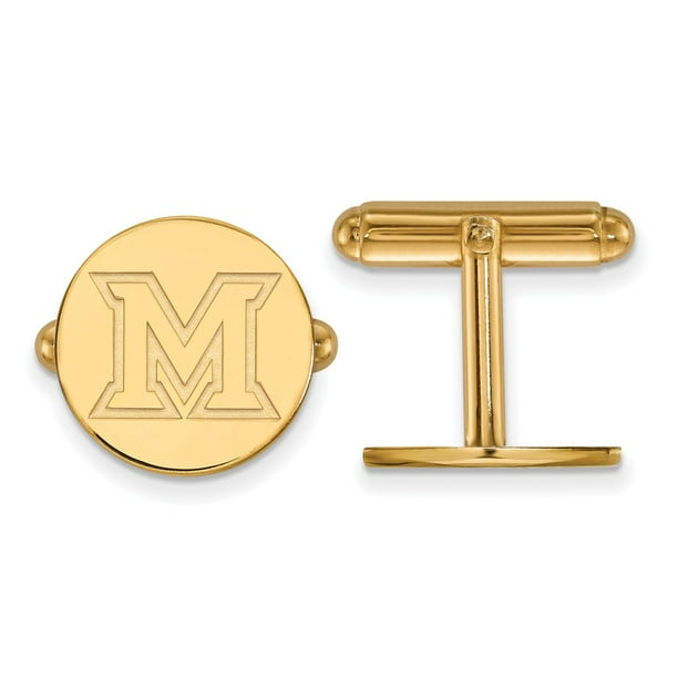 Gold-Plated Sterling Silver Miami University Anklet by LogoArt Gold-Plated Sterling Silver Miami University Anklet by LogoArt